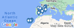 Map of fishing charters in Испания