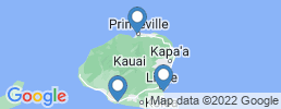 Map of fishing charters in Kapaa