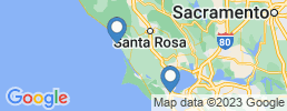 Map of fishing charters in Bodega Bay