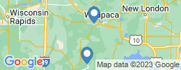 Map of fishing charters in Wisconsin Rapids