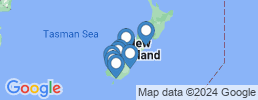 Map of fishing charters in Южный (остров, Новая Зеландия)