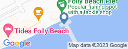 Map of fishing charters in Folly Island