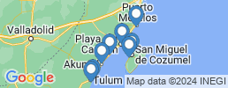 Map of fishing charters in Сан-Мигель-де-Косумель