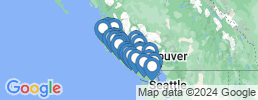 Map of fishing charters in Остров Ванкувер