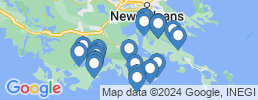 Map of fishing charters in Leeville