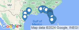 Map of fishing charters in Мексиканский залив