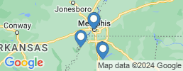 Map of fishing charters in Tunica