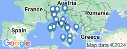 Map of fishing charters in Италия