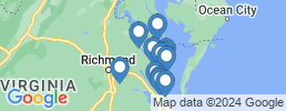 Map of fishing charters in West Point