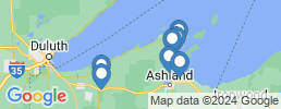 Map of fishing charters in Ashland