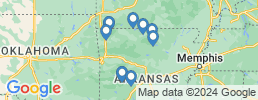 Map of fishing charters in Арканзас